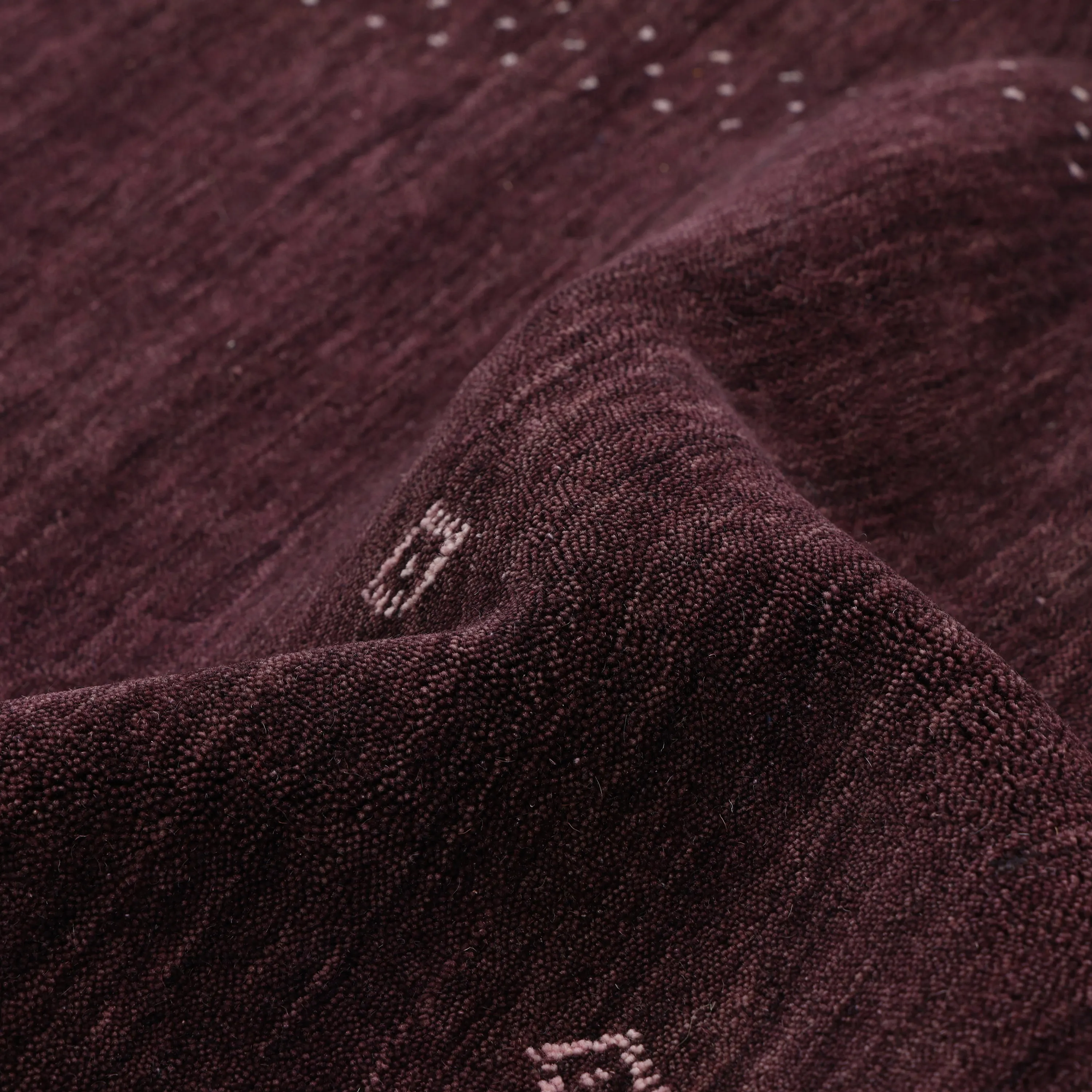 Solid Indo Gabbeh Wool Rug