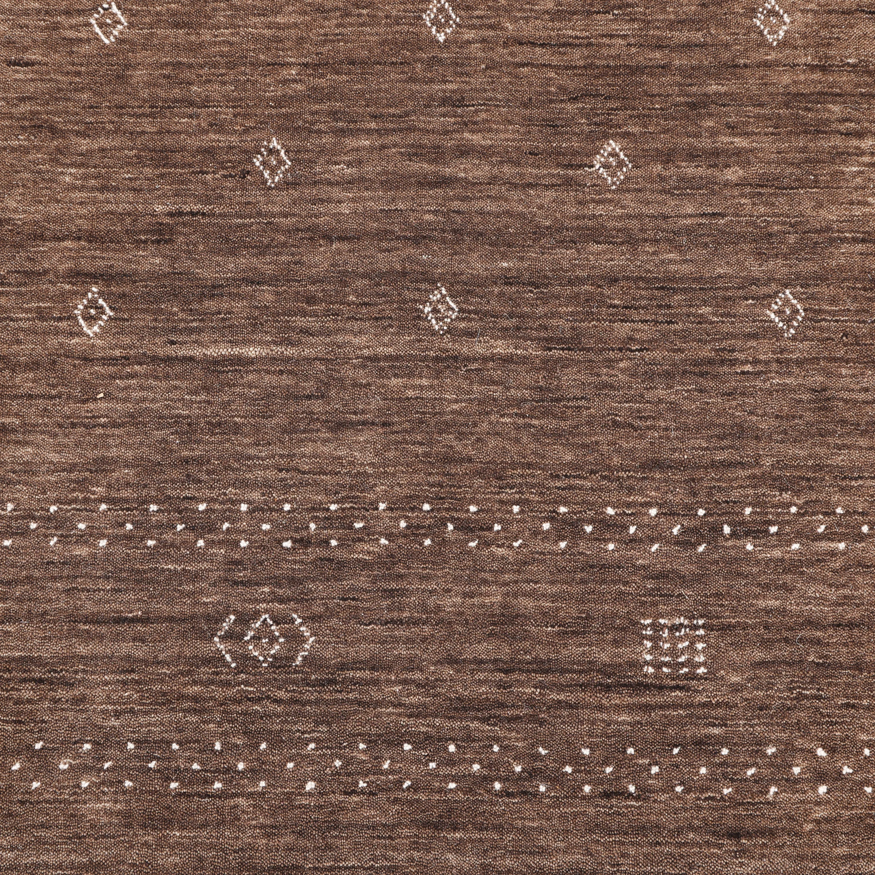 Solid Indo Gabbeh Wool Rug