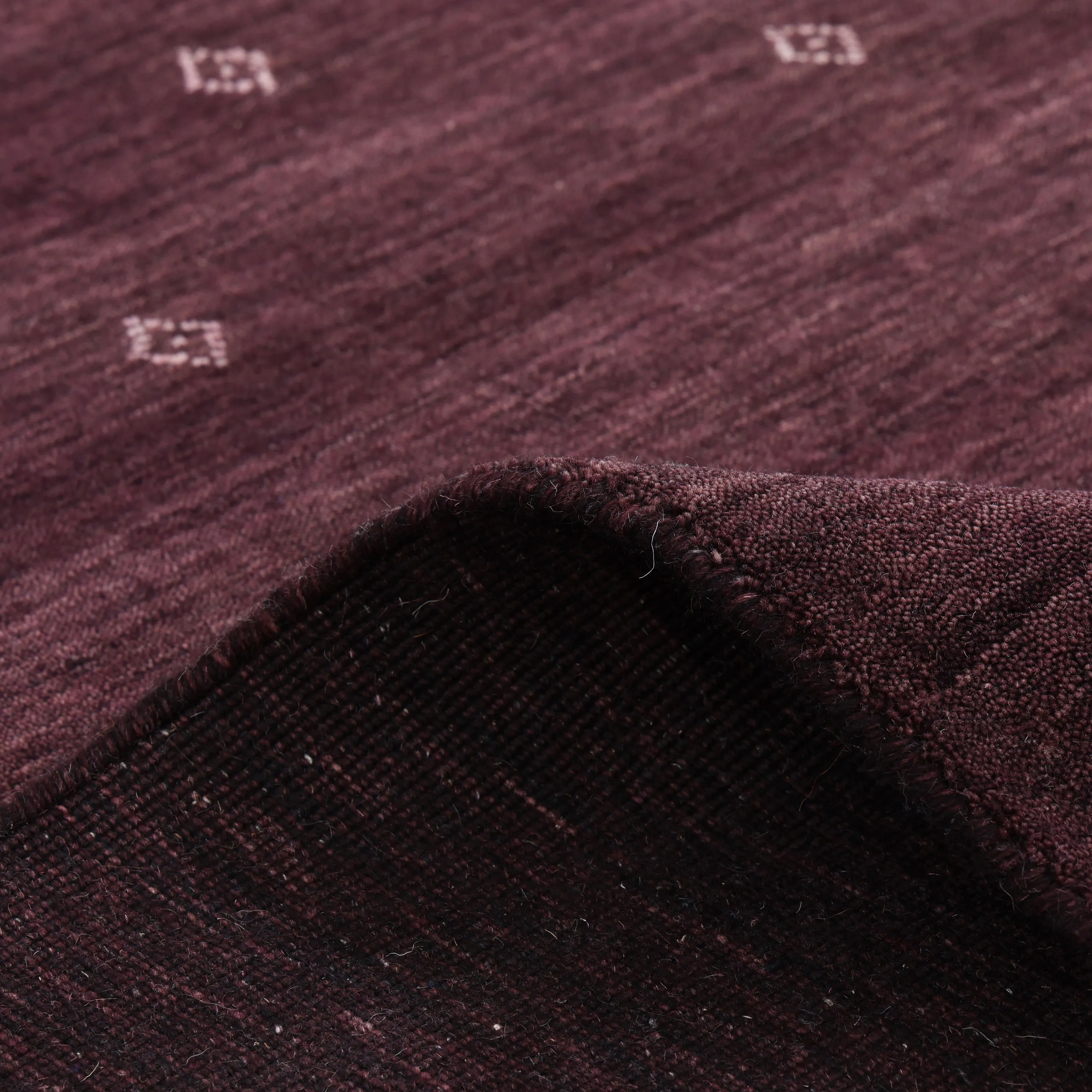 Solid Indo Gabbeh Wool Rug