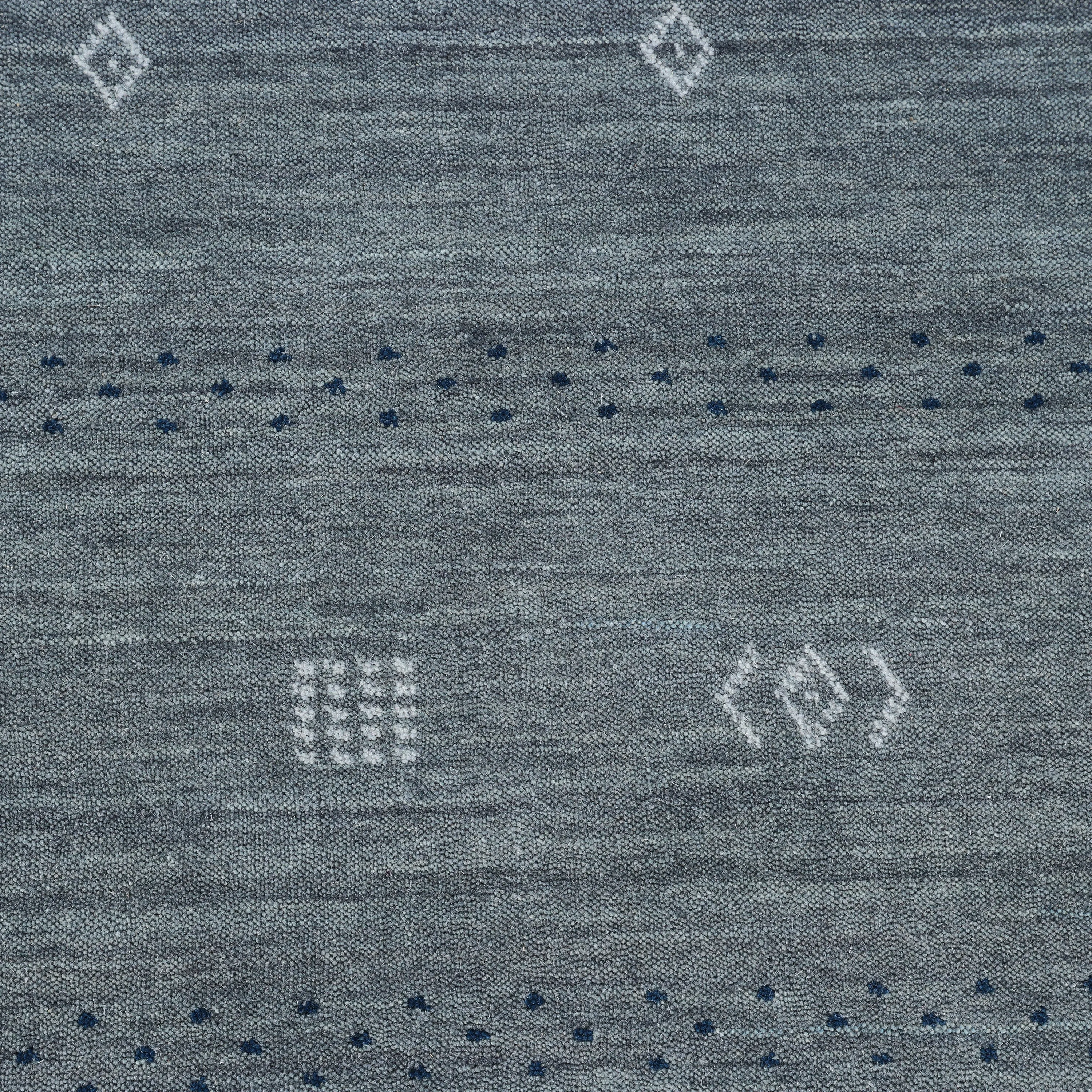 Solid Indo Gabbeh Wool Rug