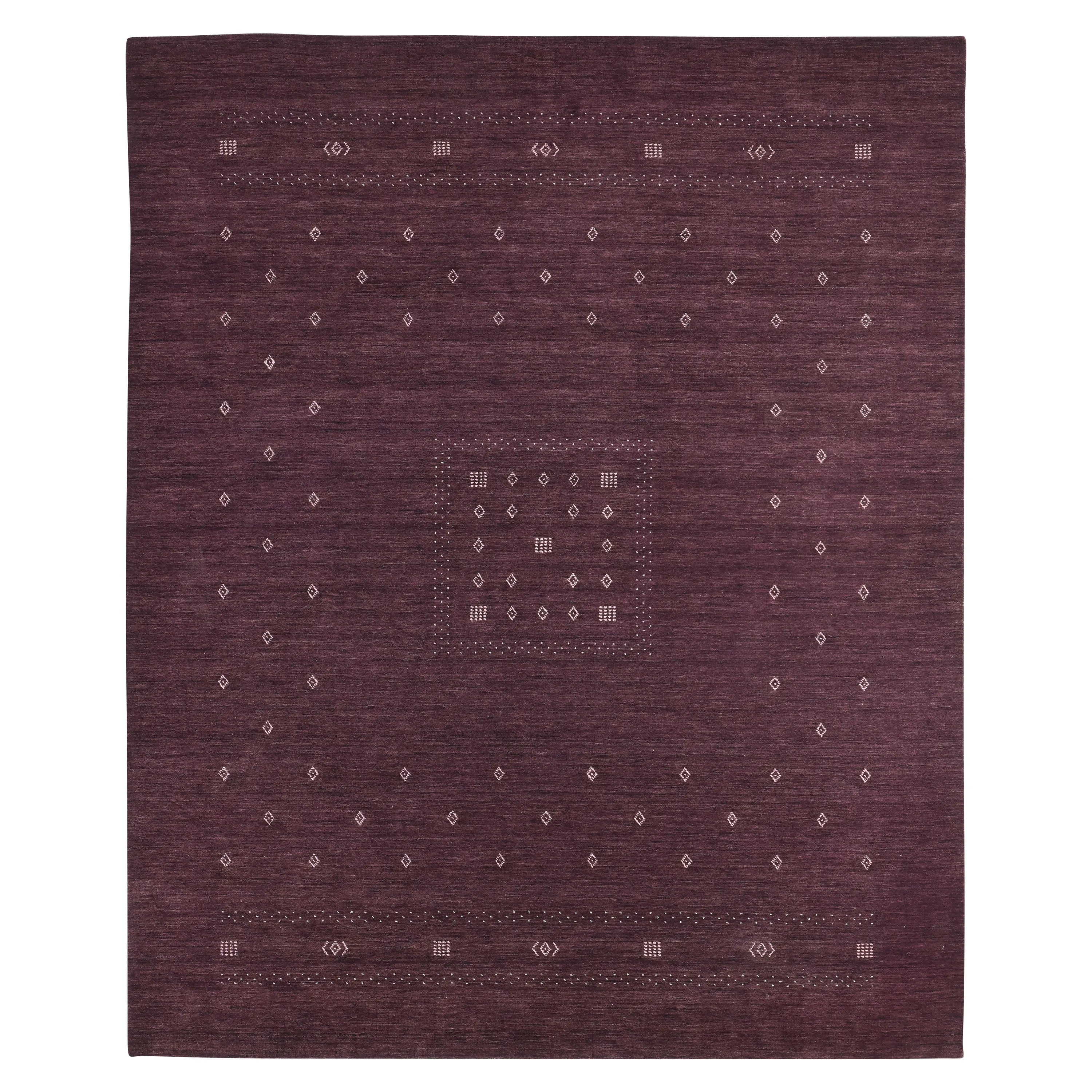 Solid Indo Gabbeh Wool Rug