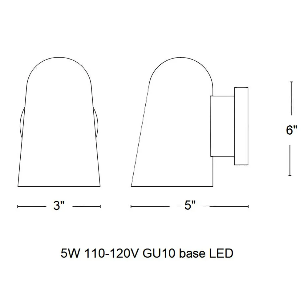 Solid Wall Sconce