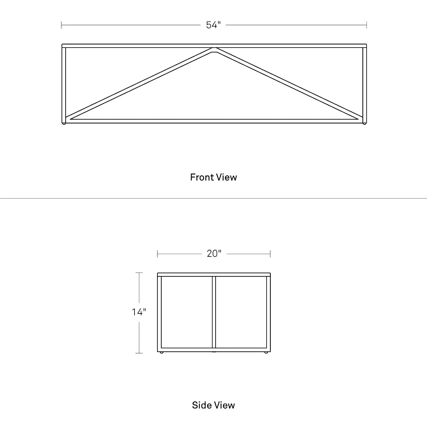 Strut Outdoor Coffee Table