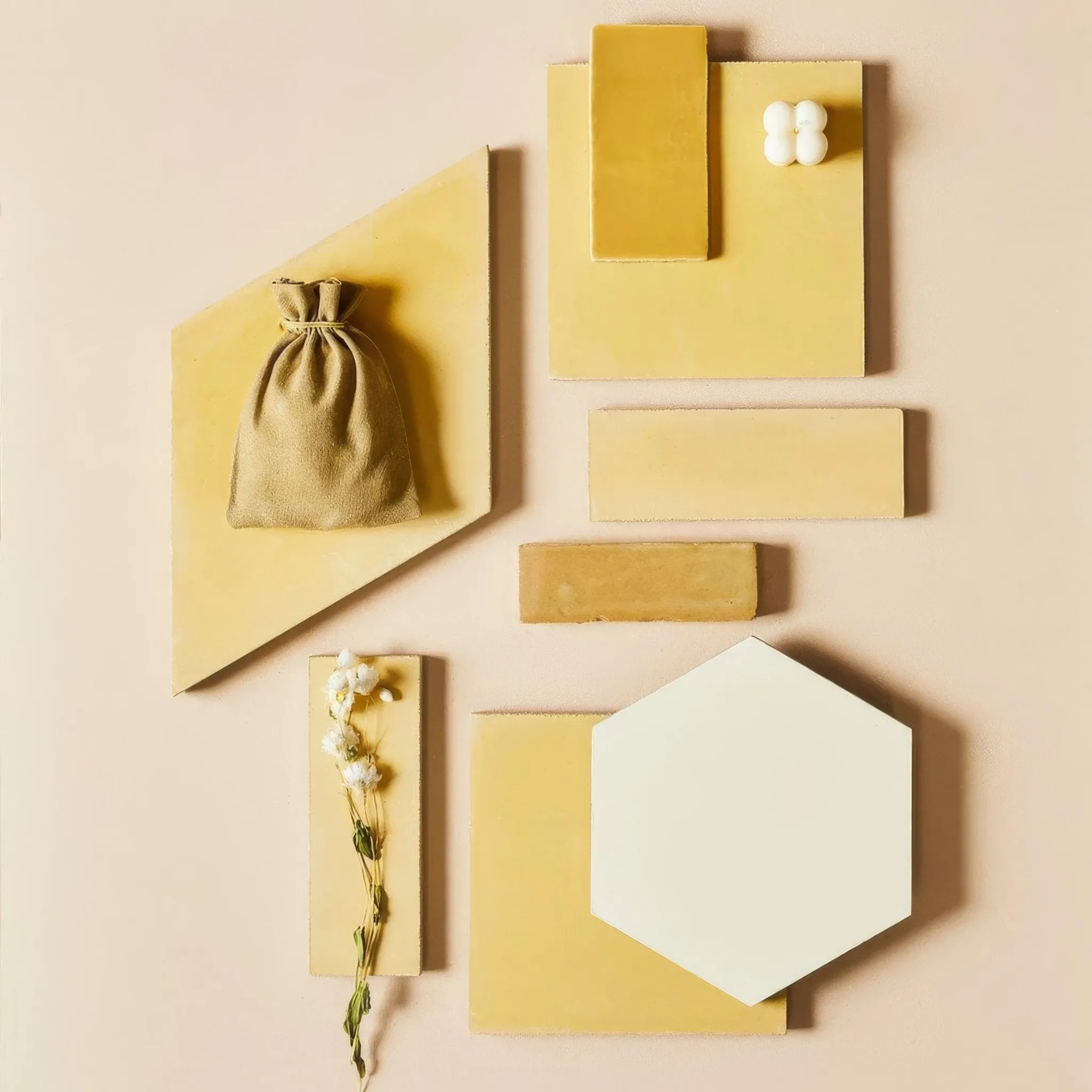 Sweet Yellow Square Tile
