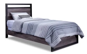 Terra 3-Piece Full Bed - Grey