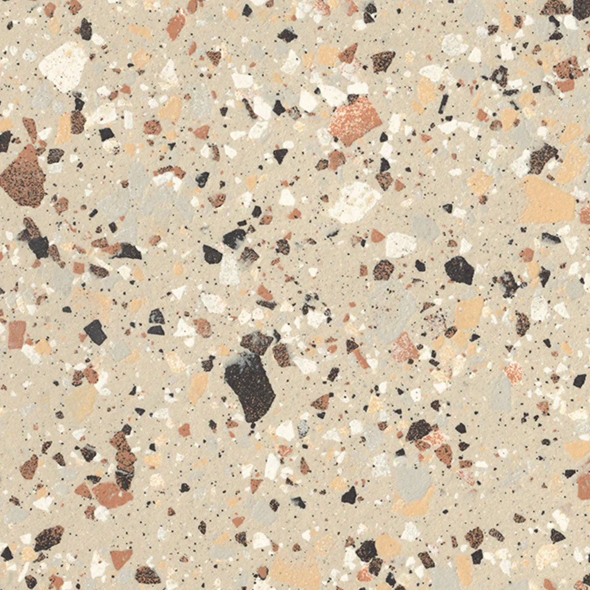 Terrazzo Lusso Beige Full-Bodied Porcelain Tile 60x60cm Matt