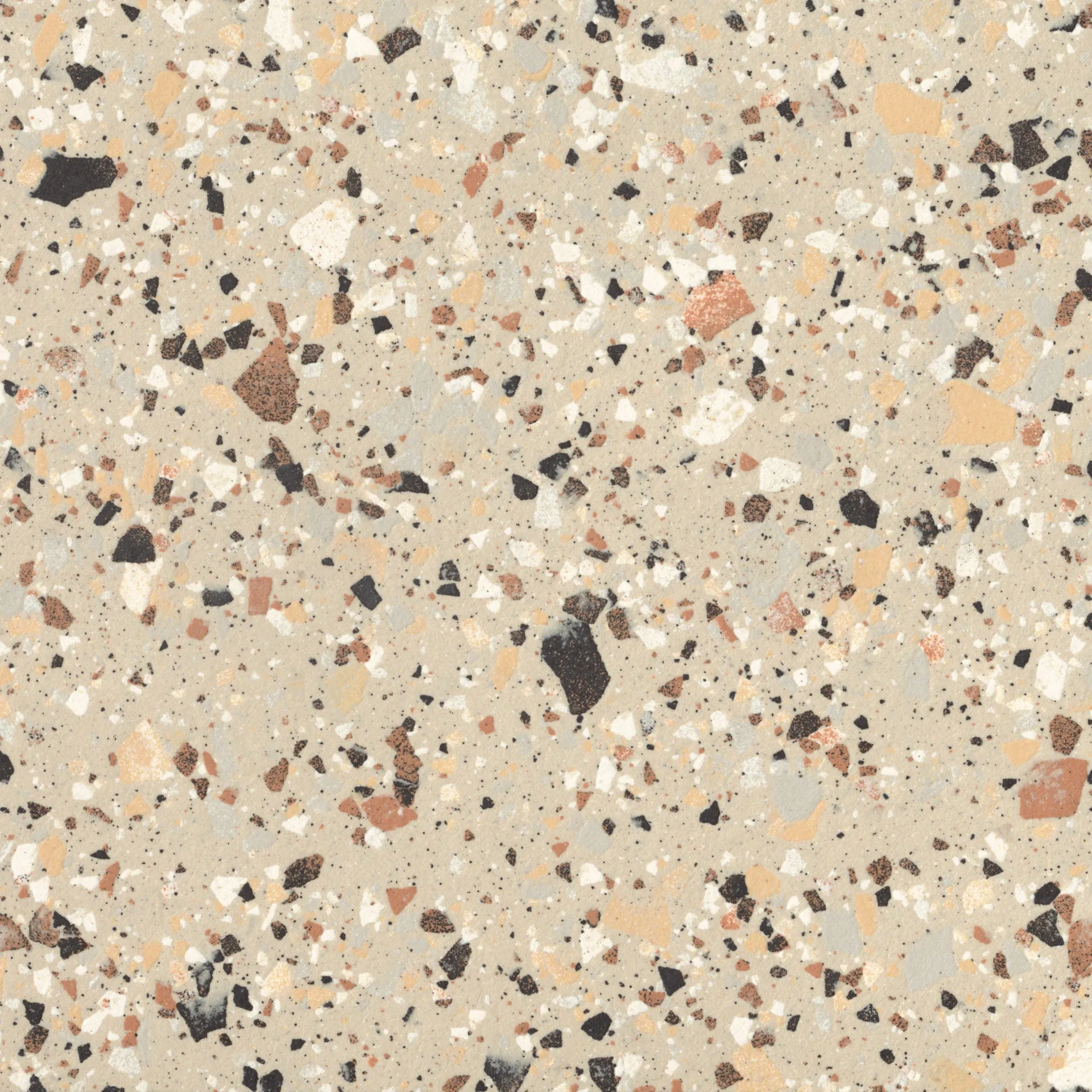 Terrazzo Lusso Beige Full-Bodied Porcelain Tile 60x60cm Matt