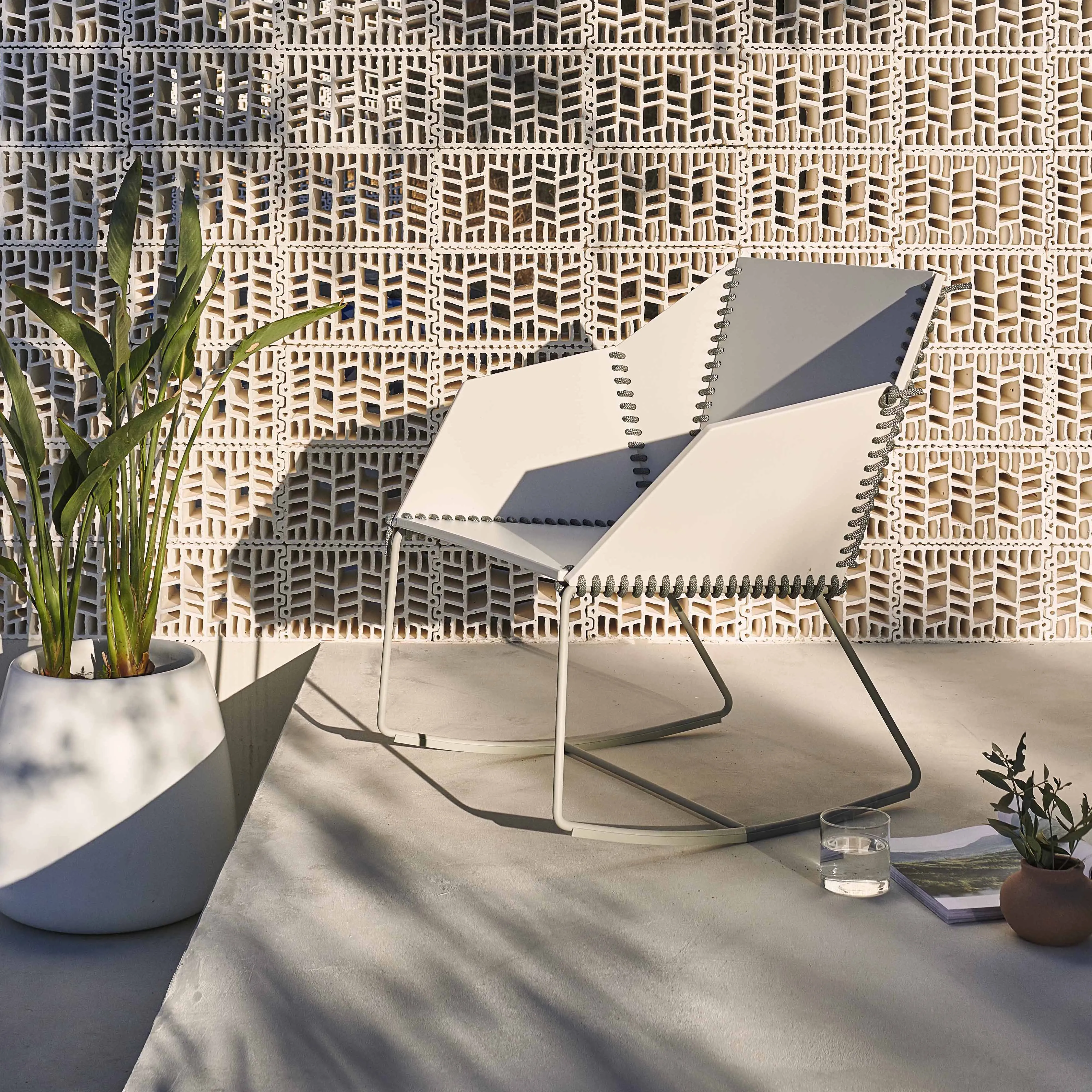 Textile Outdoor Lounge Chair