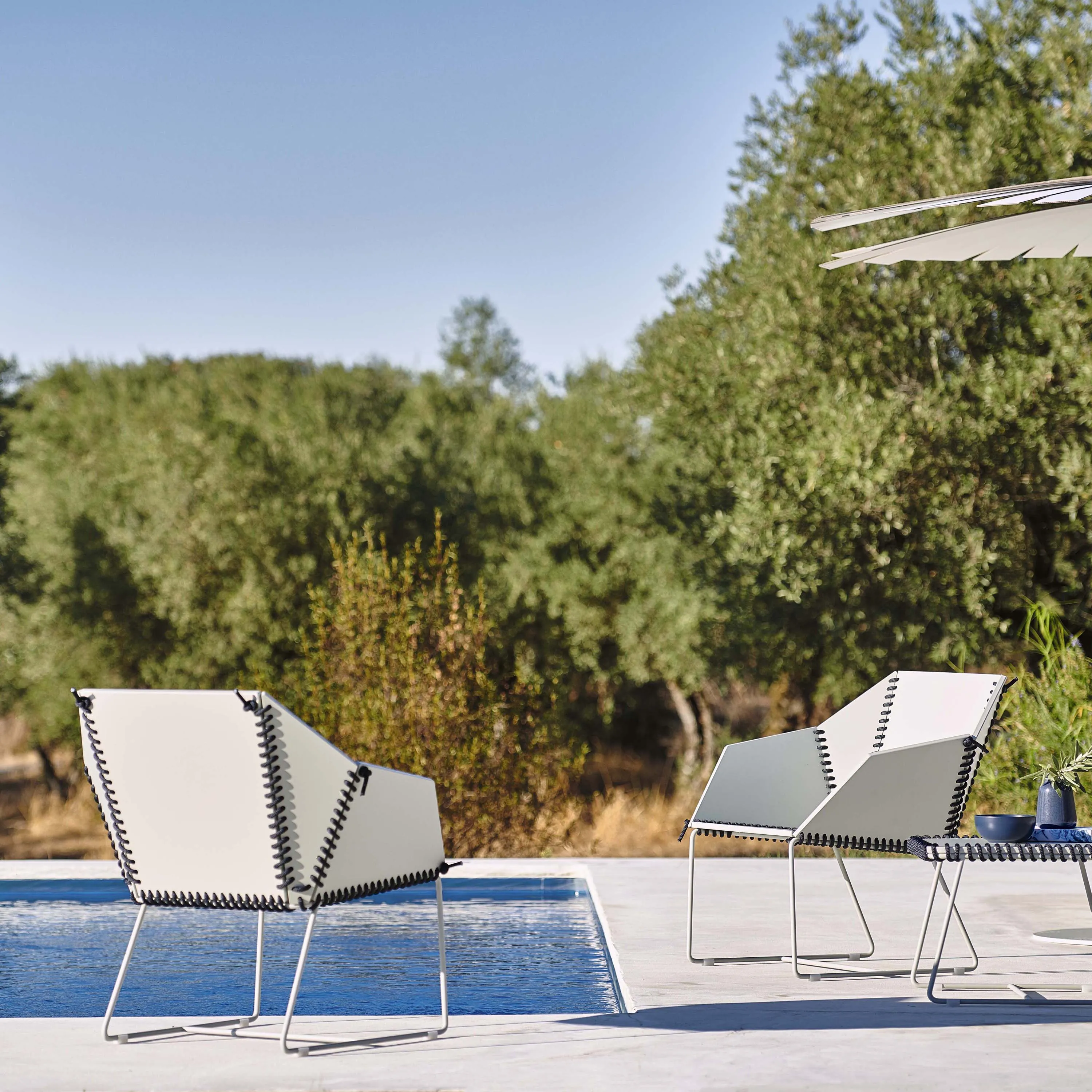 Textile Outdoor Lounge Chair