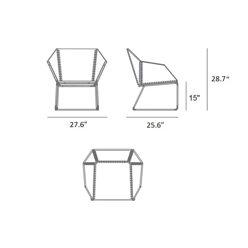 Textile Outdoor Lounge Chair