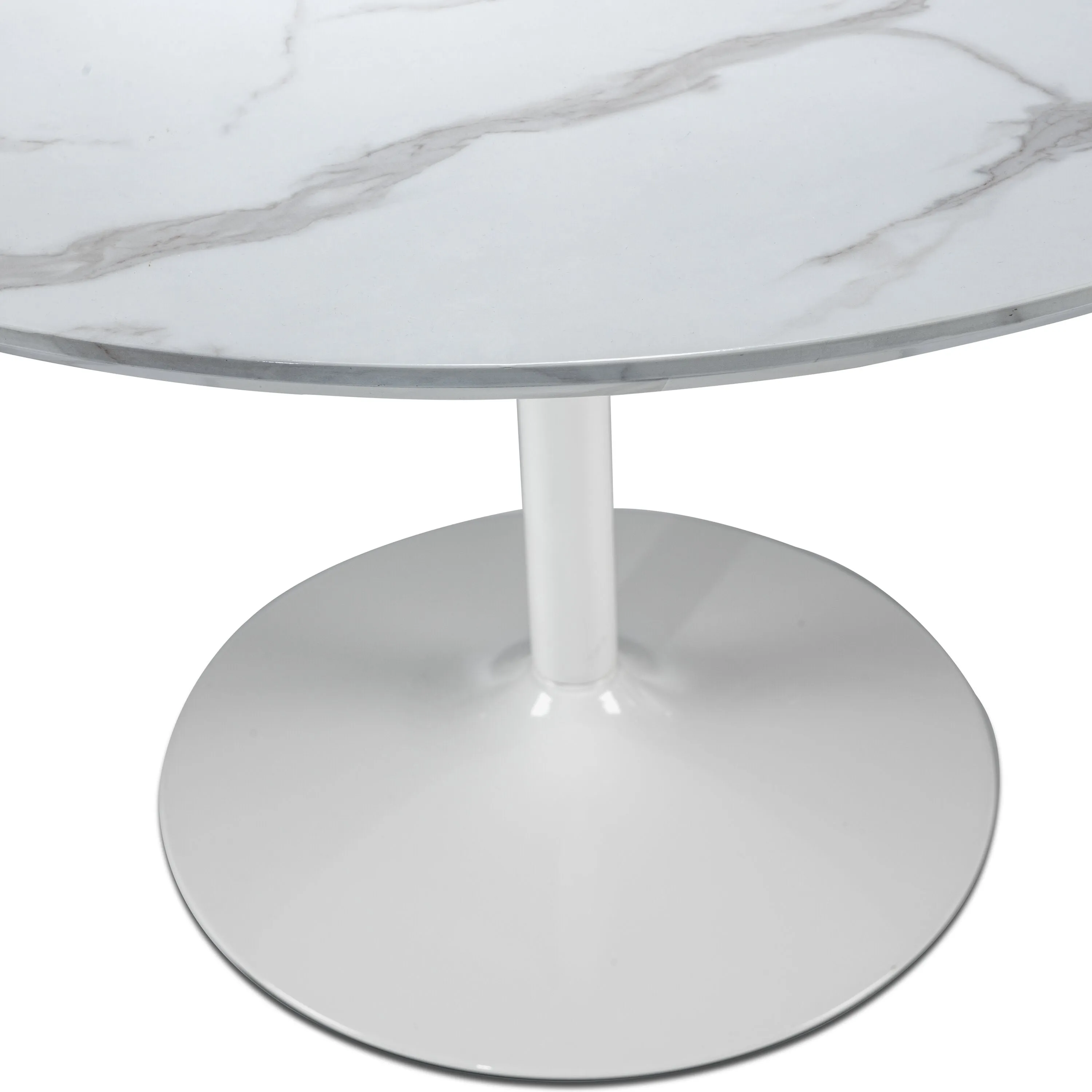 Tina Dining Table - White-on-White