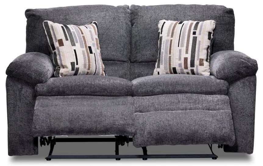 Tosh Reclining Loveseat-Pewter