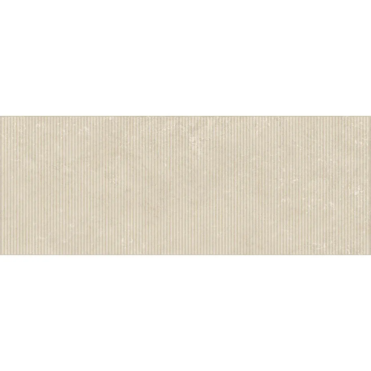 Vives Chelsea Bone Fluted Stone Effect Decor Wall Tile 45x120cm Matt