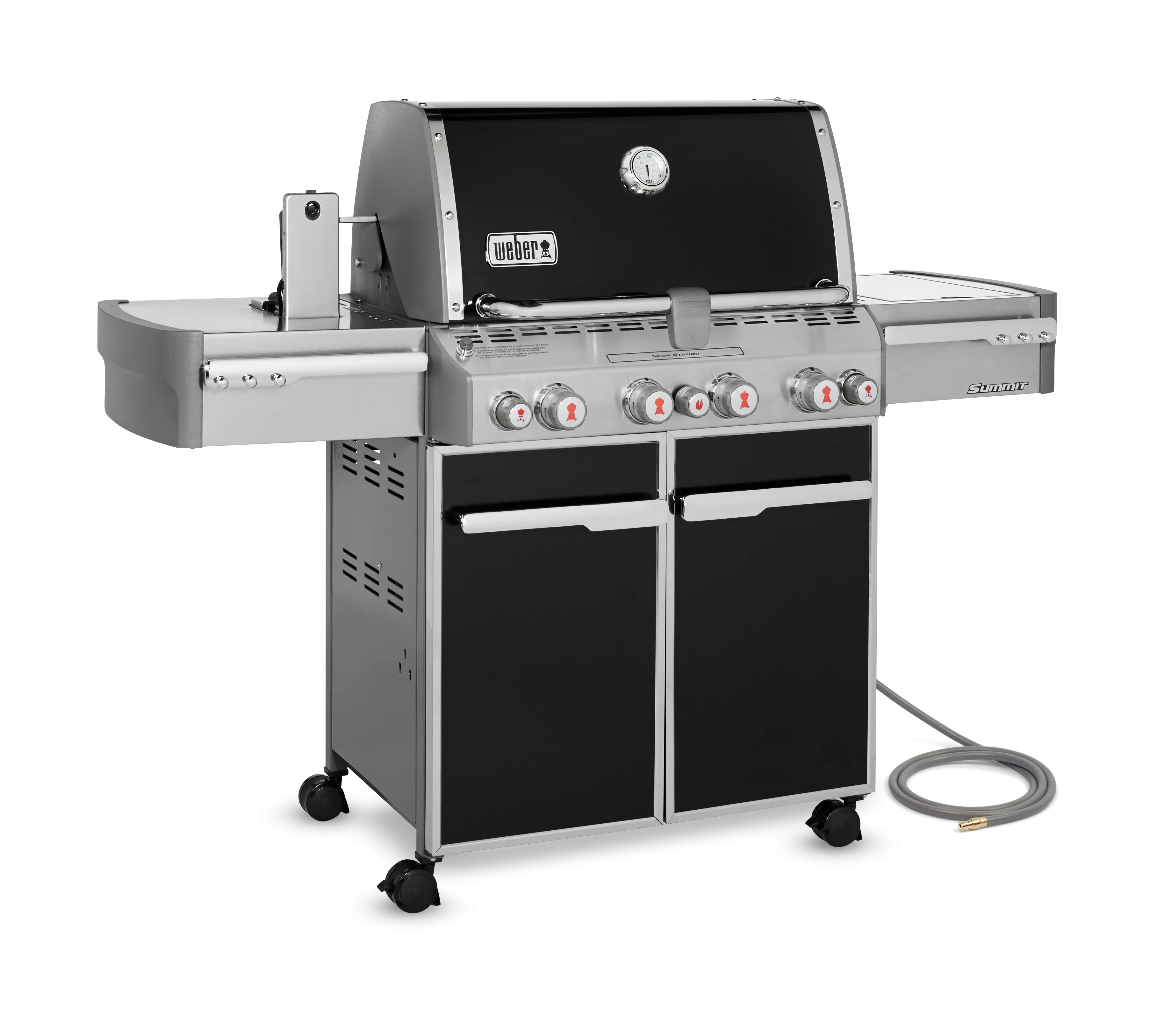 Weber Summit E-470 4-Burner 88,800 BTU Natural Gas BBQ in Black - 7271001