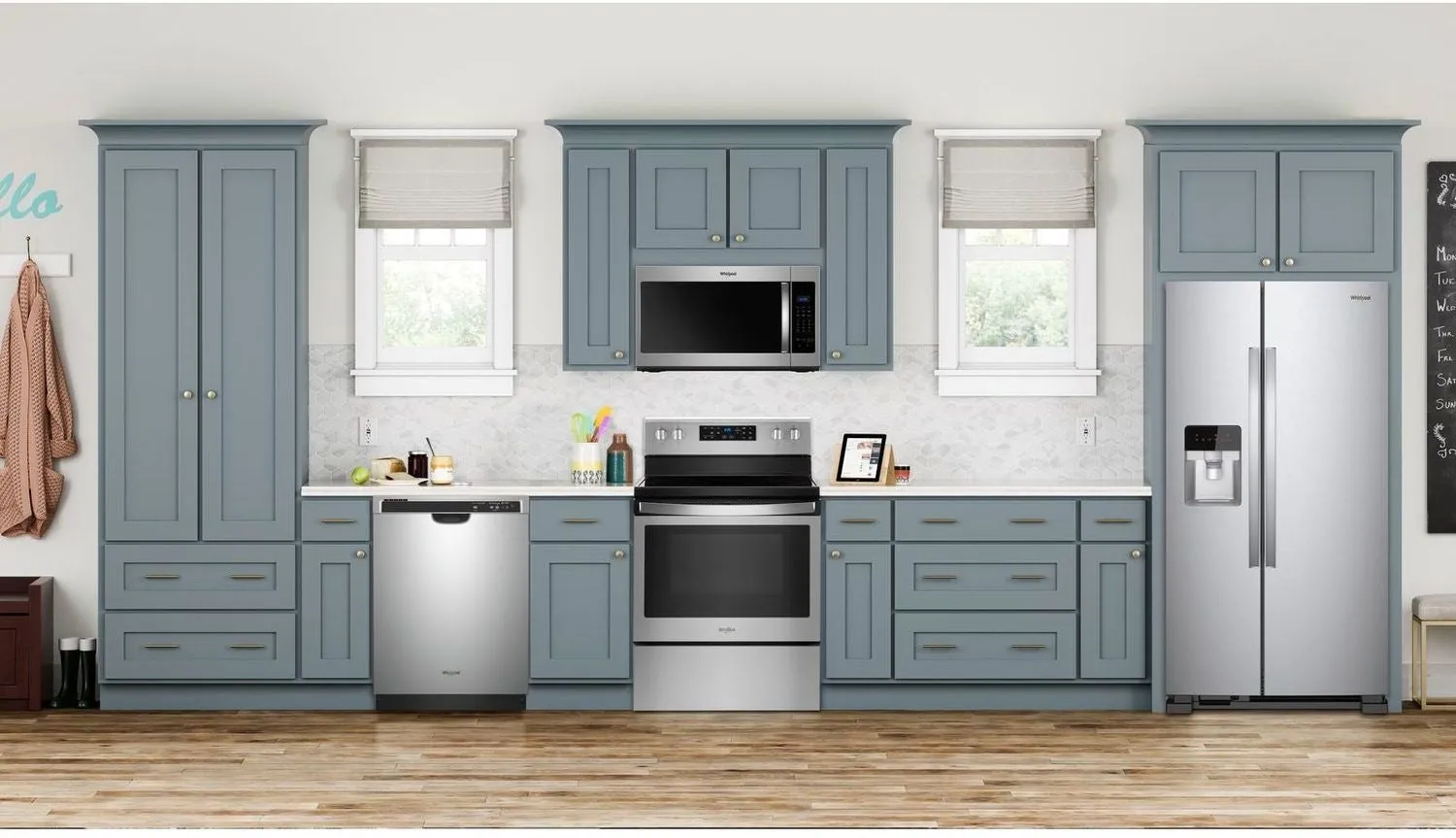 Whirlpool Monochromatic Stainless Steel Side-by-Side Refrigerator (25 Cu. Ft.) - WRS335SDHM