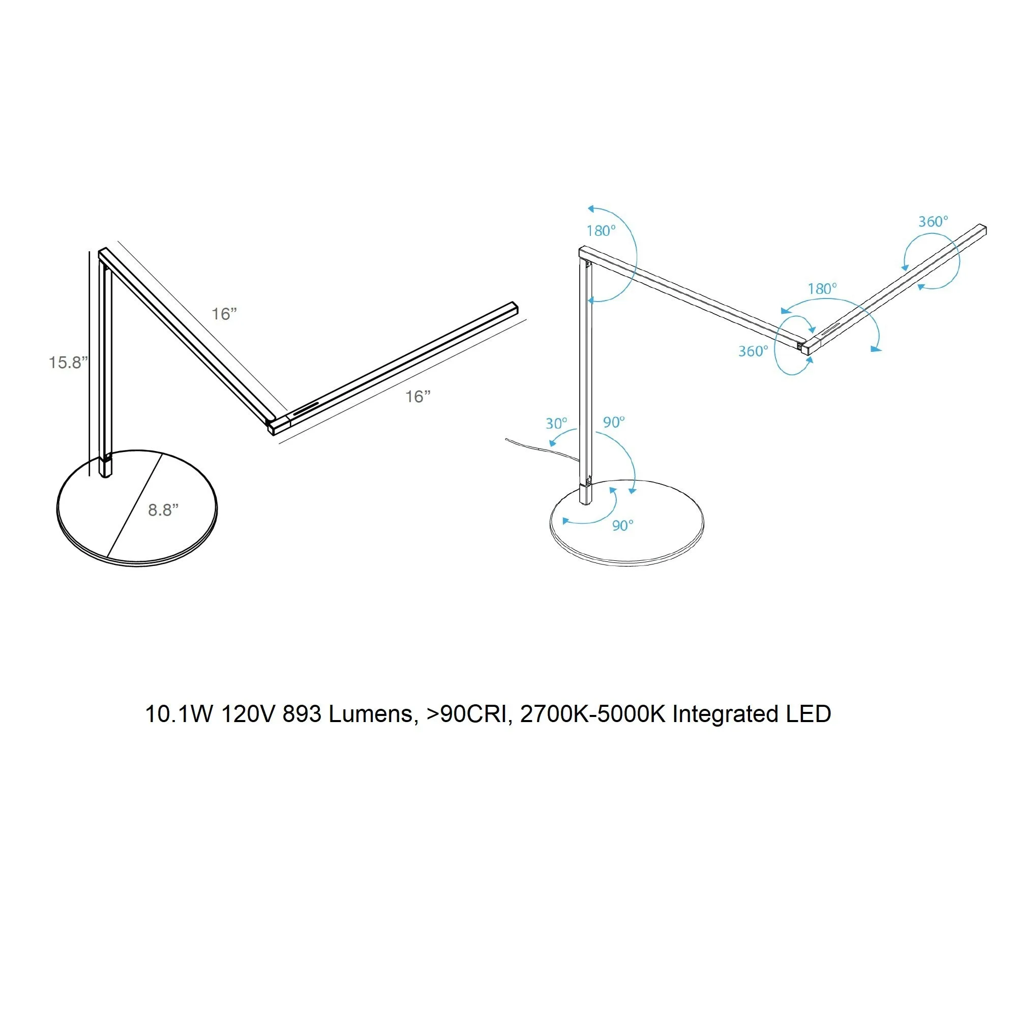 Z-Bar Pro Gen 4 Limited Edition LED Desk Lamp